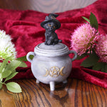 Kitty's Brew Witch Cat Cauldron Box 14cm