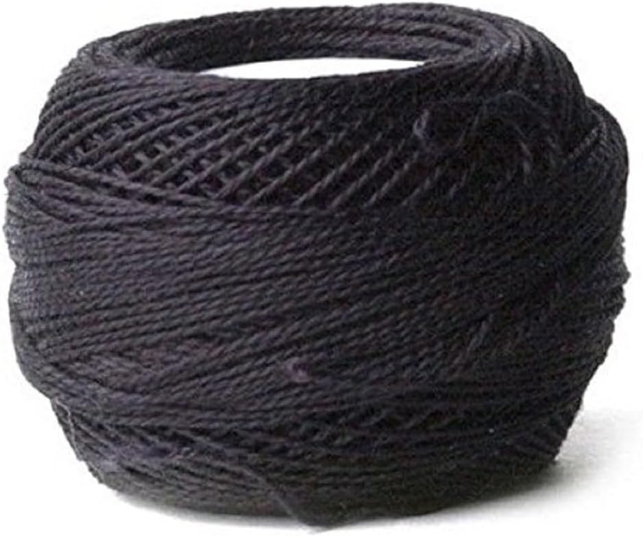 DMC 116 5-310 Pearl Cotton Thread Balls, Black, Size 5