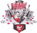 Happy Birthday Rock Pop-Up Greeting Card