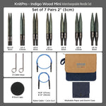 KnitPro Indigo Wood Mini Interchangeable Needle Set