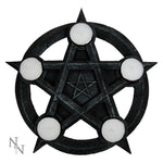 Pentagram Gothic Wiccan Tealight Holder 26cm