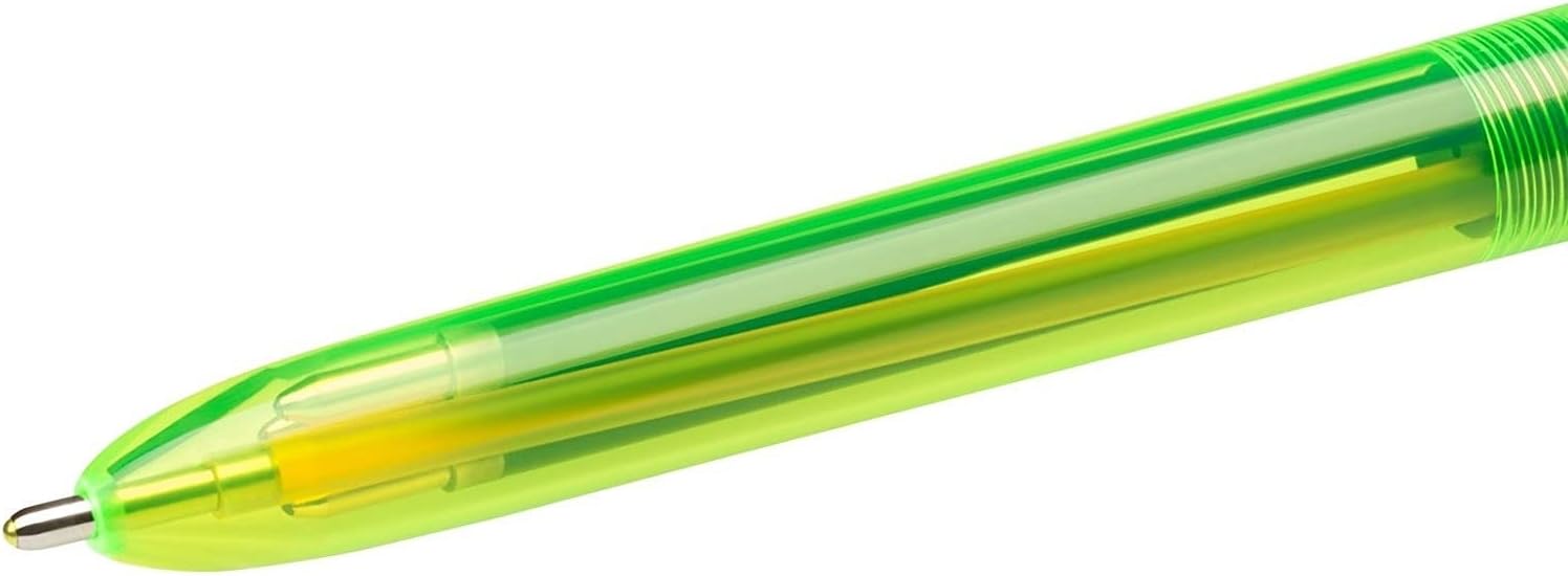 Bic 4 Colour Fluo Black/Blue/Red/Yellow Highlighter