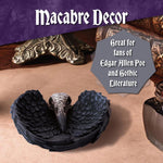 Nemesis Now Edgar Allan Poe's Nevermore Raven Skull Trinket Holder