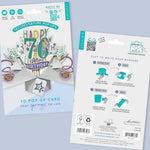 Happy 70th Birthday Pop-Up Greeting Card