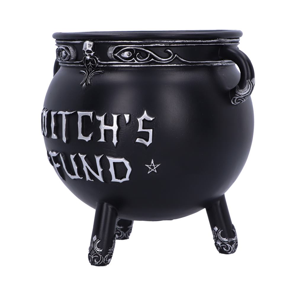 Witch's Fund Cauldron Money Box 16.5cm