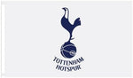 EPL Tottenham - Authentic 5ft x 3ft White Crest Flag